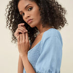 Vestido largo de Tencel - ECRU