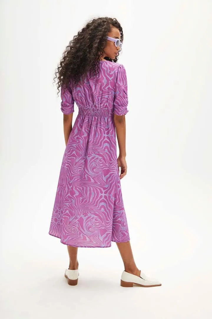 Vestido Largo Fucsia Psicodelic - ECRU