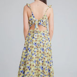 Vestido Largo Girasoles - ECRU