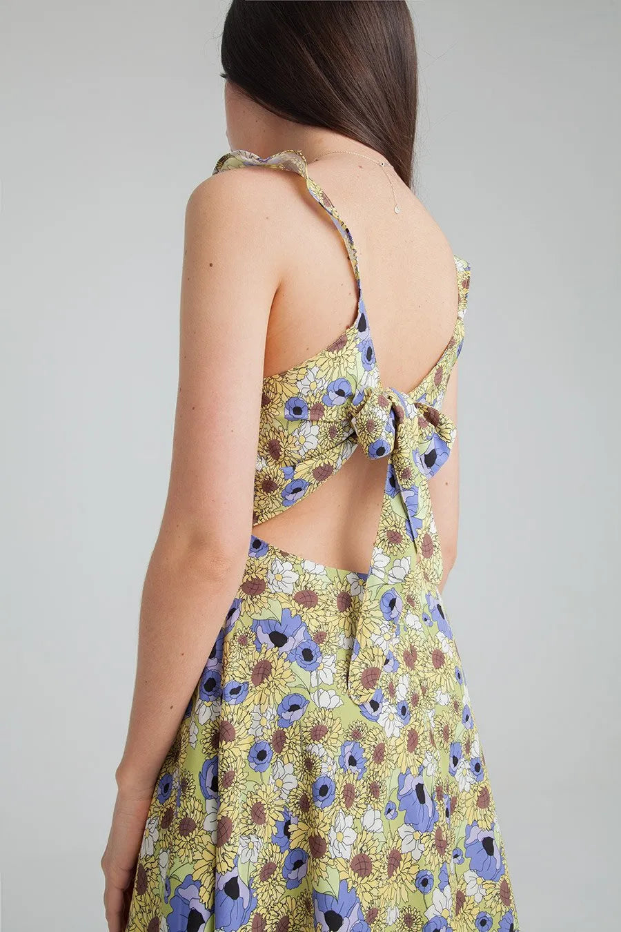 Vestido Largo Girasoles - ECRU