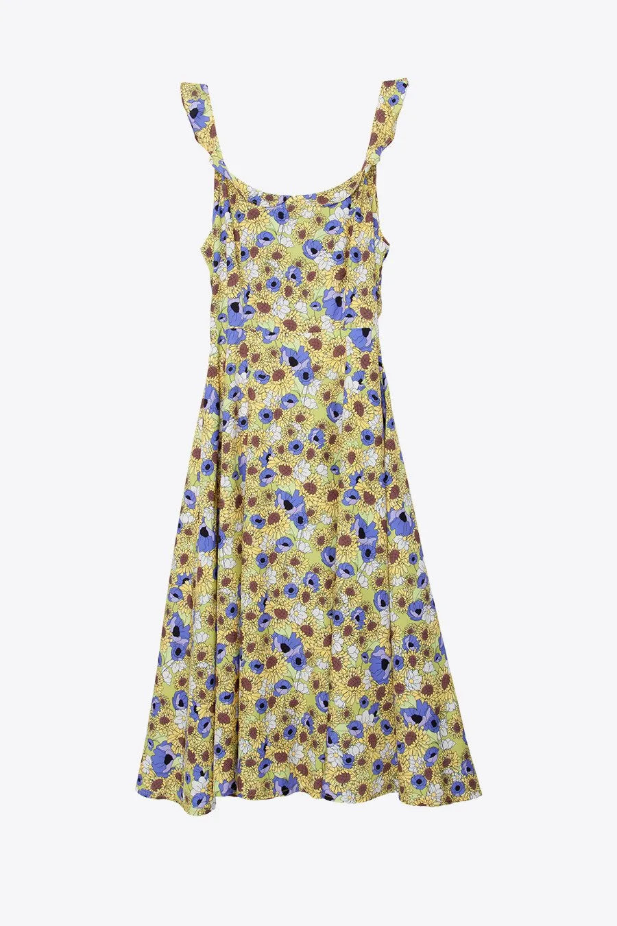 Vestido Largo Girasoles - ECRU