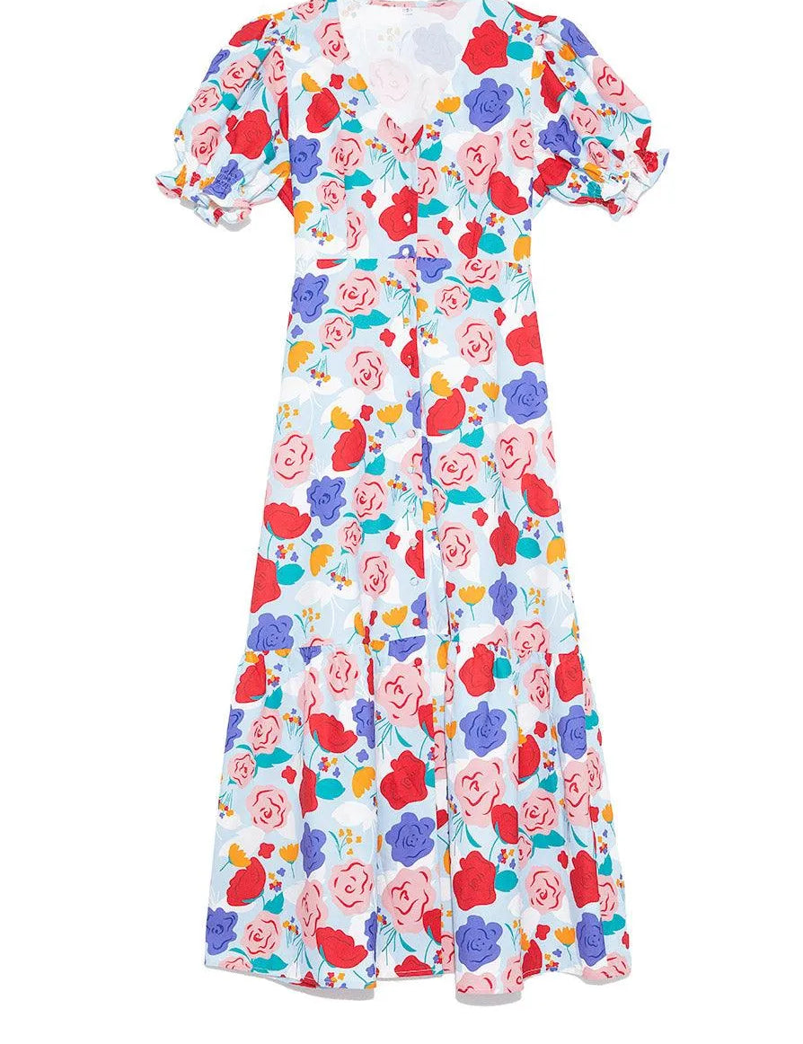 Vestido Largo Primavera - ECRU