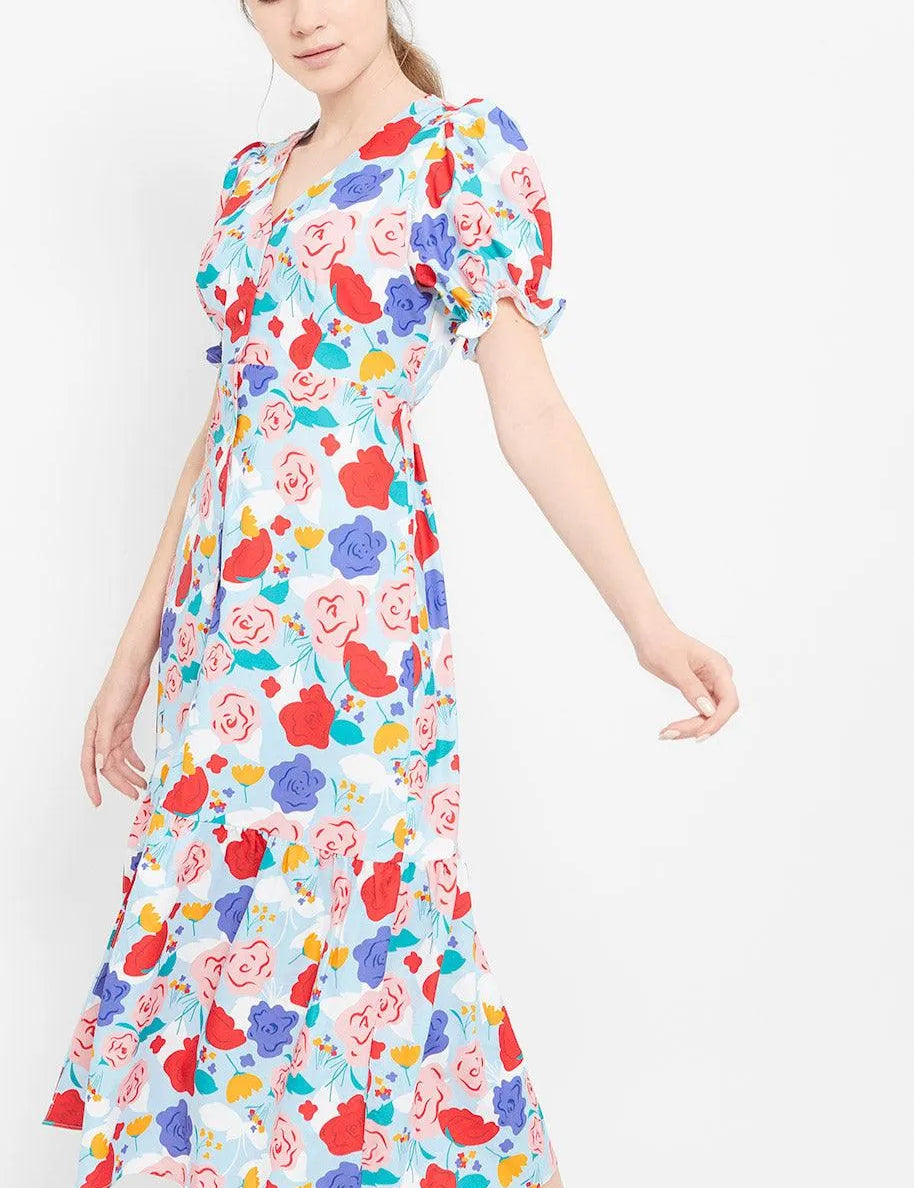 Vestido Largo Primavera - ECRU