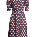 Vestido Manga Abullonada - ECRU