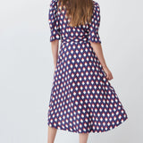 Vestido Manga Abullonada - ECRU