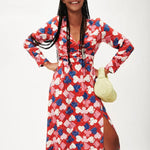 Vestido midi picas - ECRU