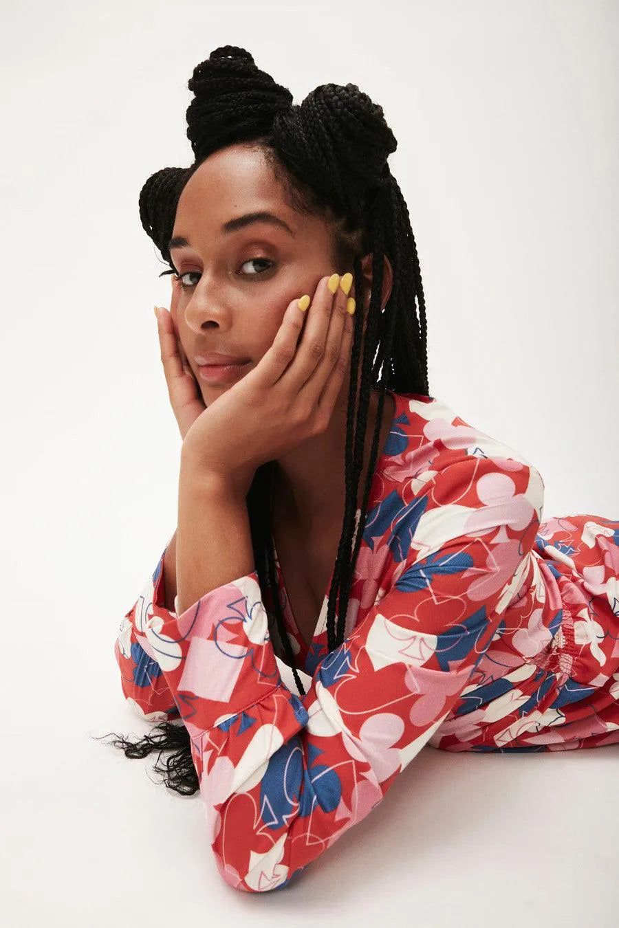 Vestido midi picas - ECRU