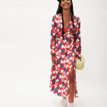 Vestido midi picas - ECRU