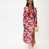 Vestido midi picas - ECRU