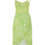 Vestido midi tirantes - ECRU