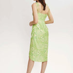 Vestido midi tirantes - ECRU