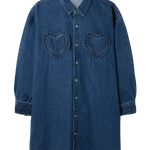 Vestido Midi Vaquero Volante - ECRU