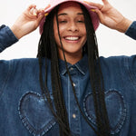 Vestido Midi Vaquero Volante - ECRU