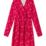 Vestido mini manga larga siluetas - ECRU