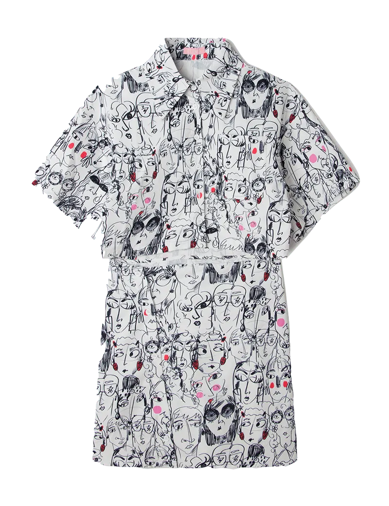 Vestido Mini Visage - ECRU