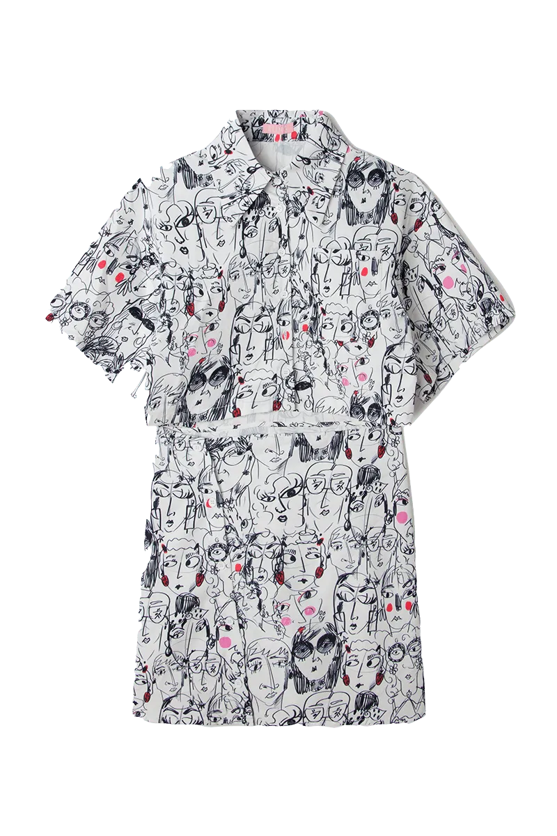 Vestido Mini Visage - ECRU