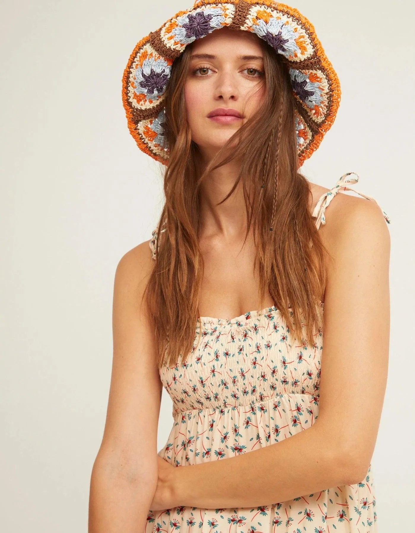 Vestido Nido de Abeja Bondi - ECRU