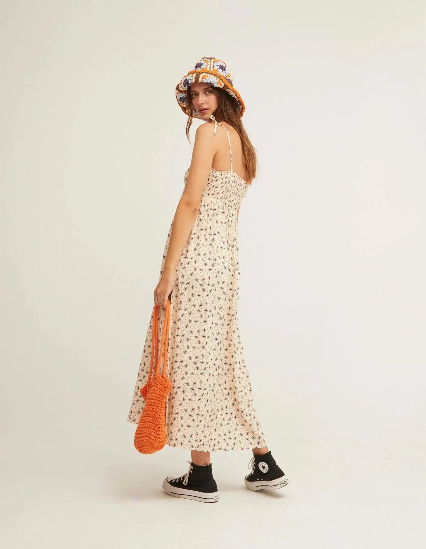 Vestido Nido de Abeja Bondi - ECRU