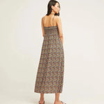 Vestido Nido de Abeja Ocean Multi - ECRU