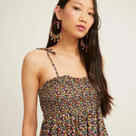 Vestido Nido de Abeja Ocean Multi - ECRU