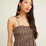 Vestido Nido de Abeja Ocean Multi - ECRU