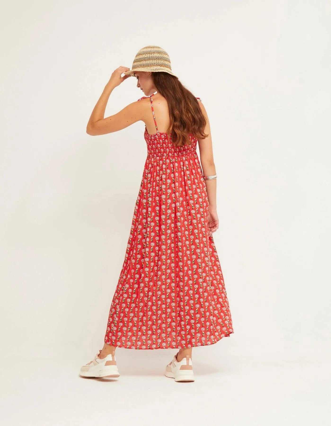 Vestido Nido de Abeja Ocean Tucan - ECRU