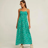 Vestido Nido de Abeja Ocean Vert - ECRU