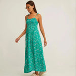 Vestido Nido de Abeja Ocean Vert - ECRU