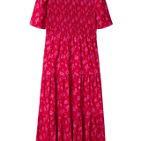 Vestido nido de abeja siluetas - ECRU