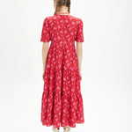 Vestido nido de abeja siluetas - ECRU