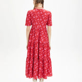 Vestido nido de abeja siluetas - ECRU