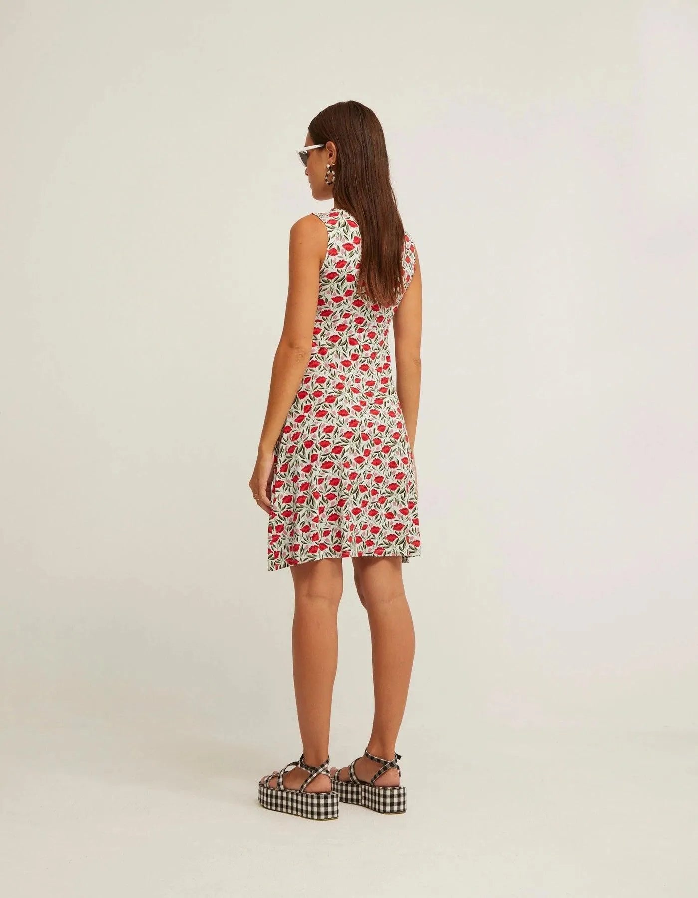 Vestido Nudo Sin Mangas Lys Blanc - ECRU