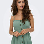 Vestido Only Smock Annika Chinois Green - ECRU