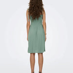 Vestido Only Smock Annika Chinois Green - ECRU