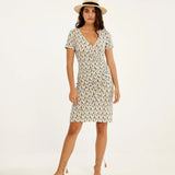 Vestido Pliegue - ECRU