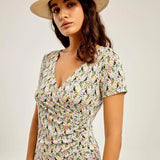 Vestido Pliegue - ECRU