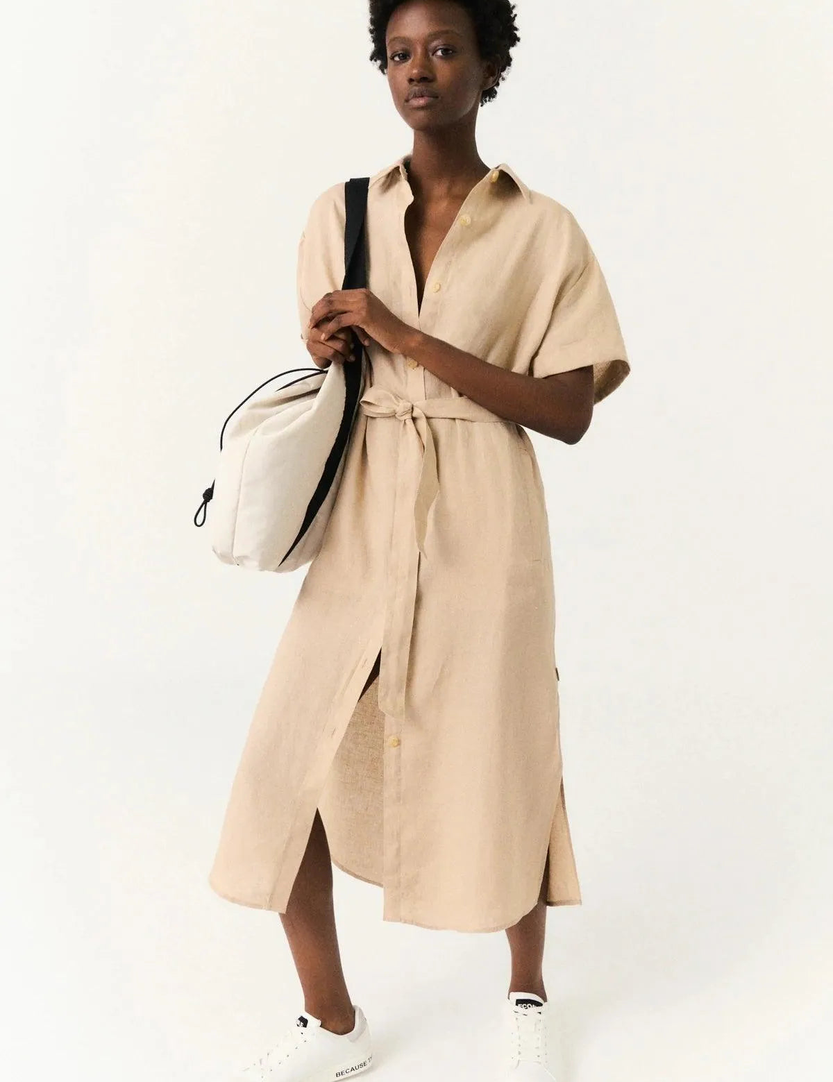 Vestido Sez Bleached Sand - ECRU