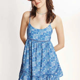 Vestido Tirantes Punto Cruz - ECRU