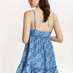 Vestido Tirantes Punto Cruz - ECRU