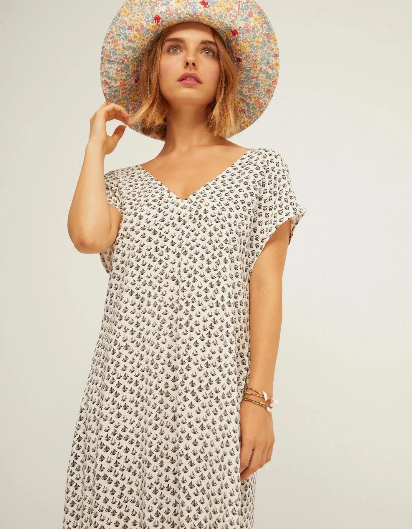 Vestido Ton Birdie - ECRU