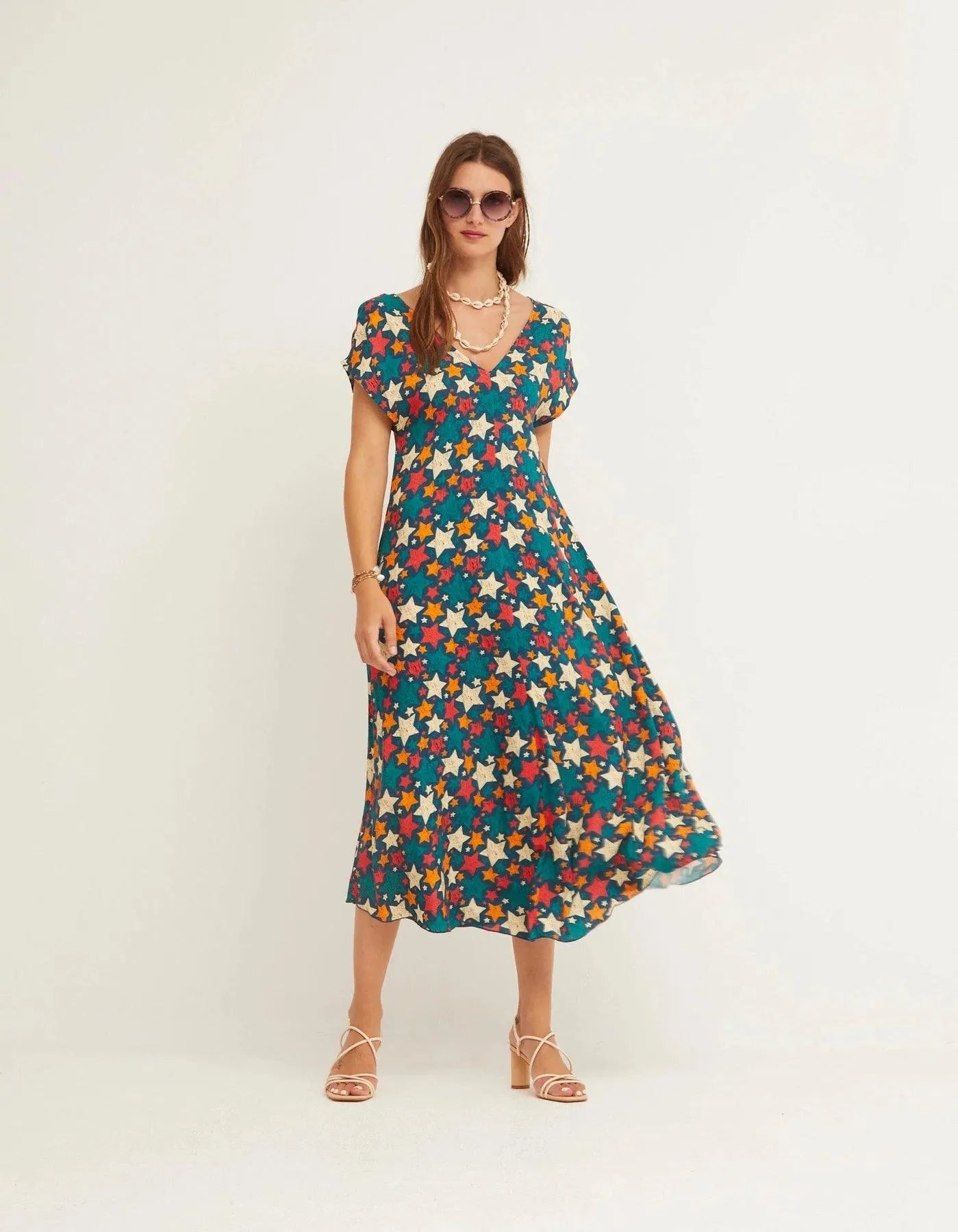 Vestido Ton Étoiles - ECRU