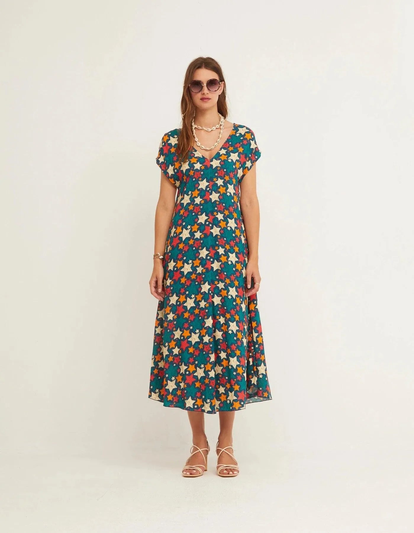 Vestido Ton Étoiles - ECRU