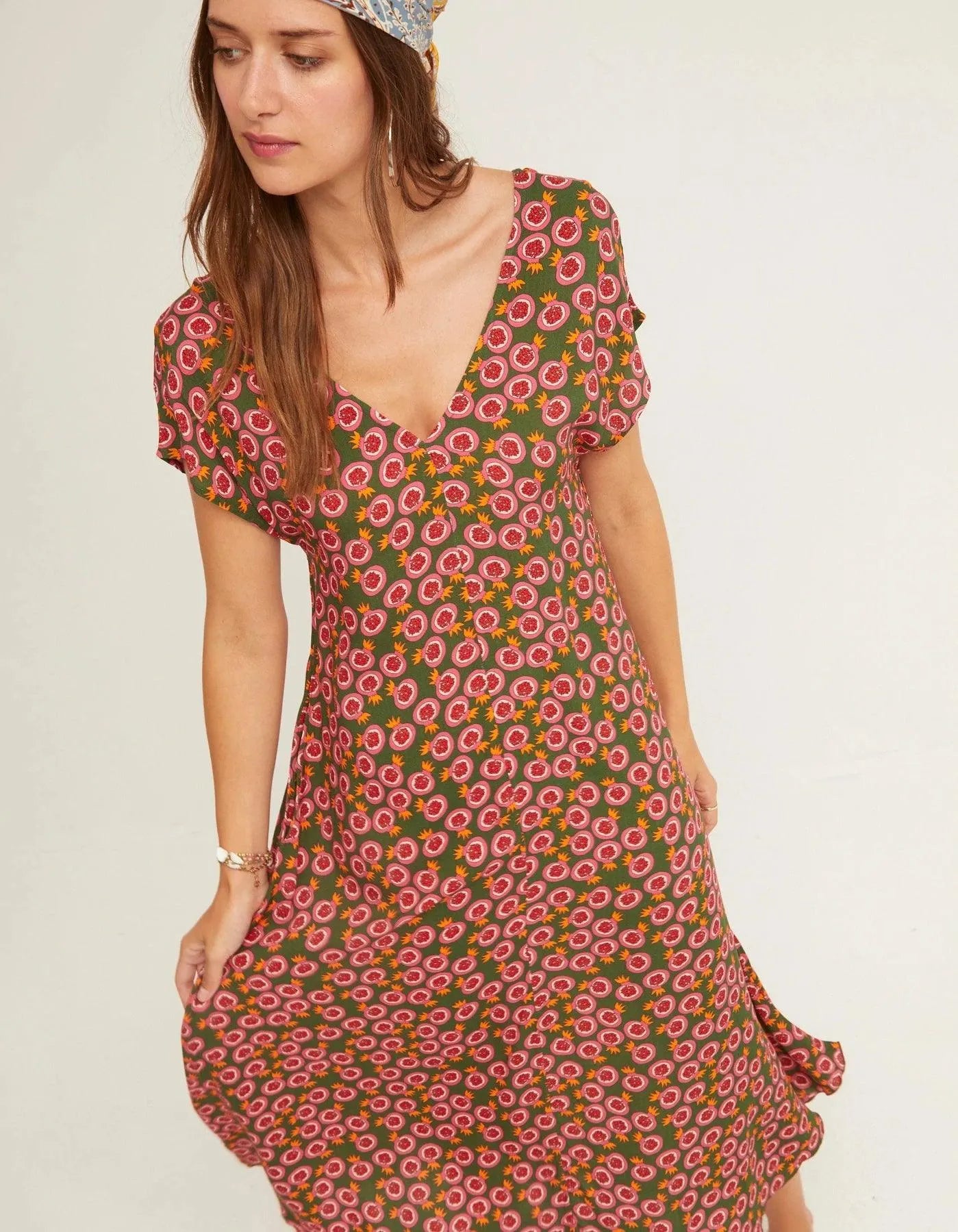 Vestido Ton Pomegranate - ECRU