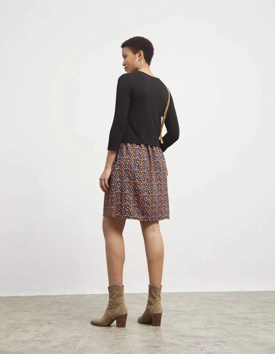 Vestido Twinset Rouge Tulipes - ECRU