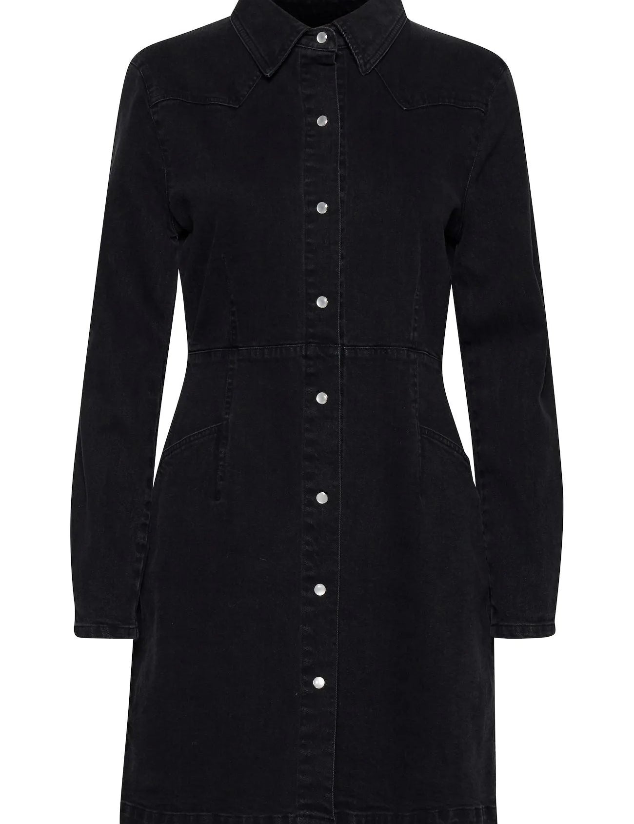 Vestido Vaquero Negro Olina - ECRU