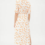 Vestido Wild Pony Midi con Estampado De Lunares - ECRU