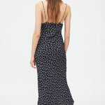 Vestido Wild Pony Midi Lencero con Estampado De Lunares - ECRU