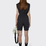 Woven Shorts Black - ECRU