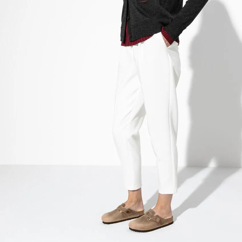 Zuecos Birkenstock Boston Oiled Leather Tobacco Brown - ECRU