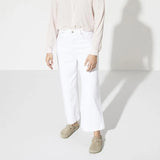 Zuecos Boston Suede Leather Faded Khaki Plantilla Blanda - ECRU